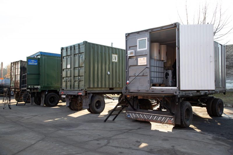 Міжрегіональний координаційний гуманітарний штаб передав військовим ще чотири мобільних лазні